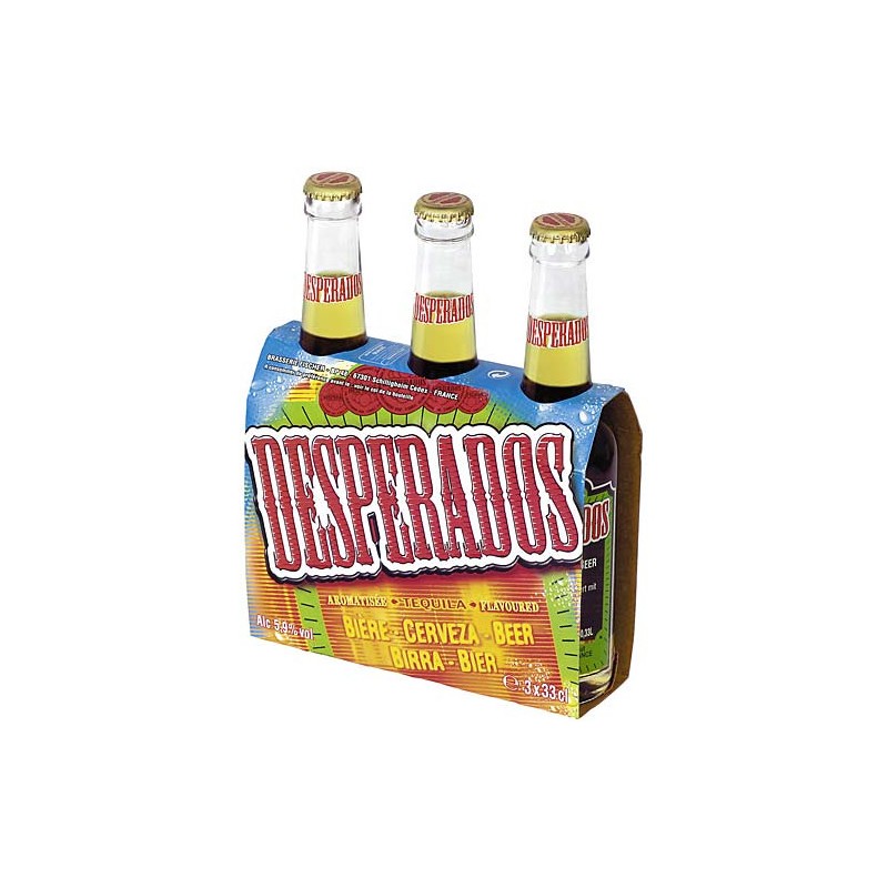 DESPERADOS Bière blonde à la téquila 5.9° 3x33cl