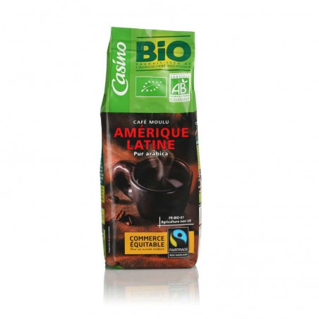 CASINO BIO Café moulu Amérique Latine - pur arabica 250g